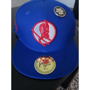 Los Angeles Red Devils Hat Cap Black Five Pin Fitted Size 7 3/4 Physical Culture